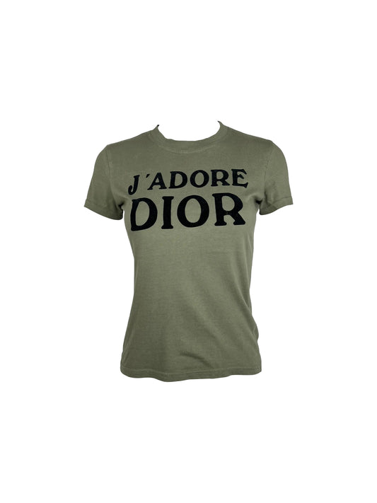 Christian Dior J’adore Khaki T-shirt