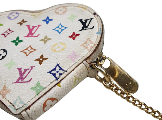 Louis Vuitton Takashi Murakami 2006 Heart Chained Coin Purse