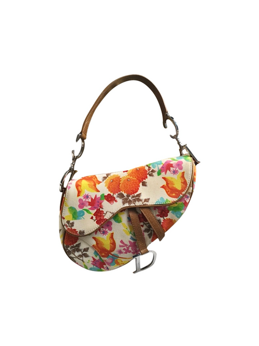 Christian Dior Spring 2006 Floral Saddle Bag