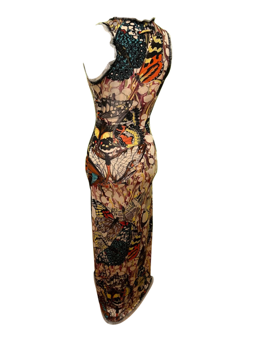 Jean Paul Gaultier Butterfly Mesh Dress