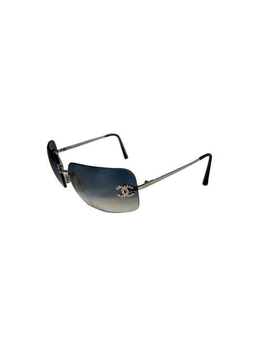 Chanel CC Frameless Blue Sunglasses