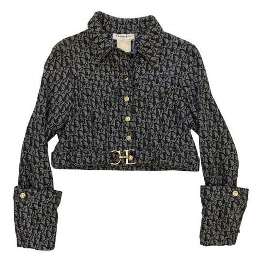 Christian Dior by John Galliano Monogram Denim Jacket