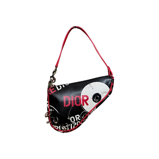 Christian Dior 2003 Hardcore Piercing Saddle Bag