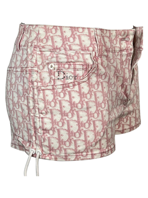 Christian Dior Pink Monogram Shorts