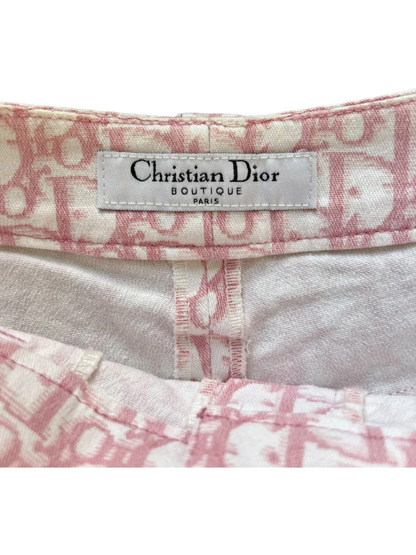 Christian Dior Pink Monogram Shorts