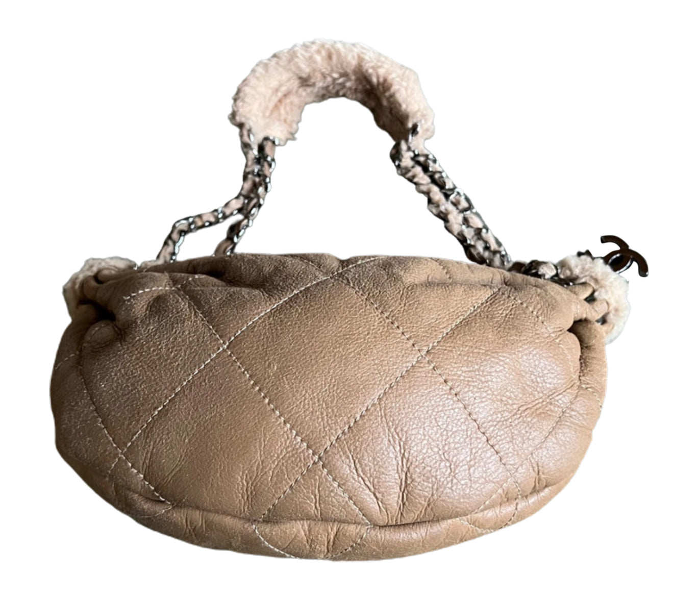 Chanel Shearling Shoulder Bag