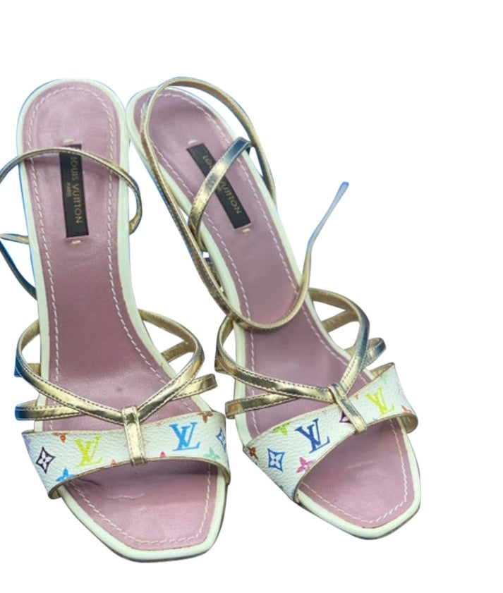 Louis Vuitton Monogram Strapped Sandals