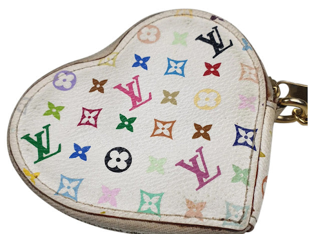 Louis Vuitton Takashi Murakami 2006 Heart Chained Coin Purse