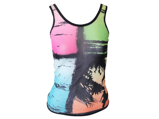 Jean Paul Gaultier Colour Block Mesh Tank Top