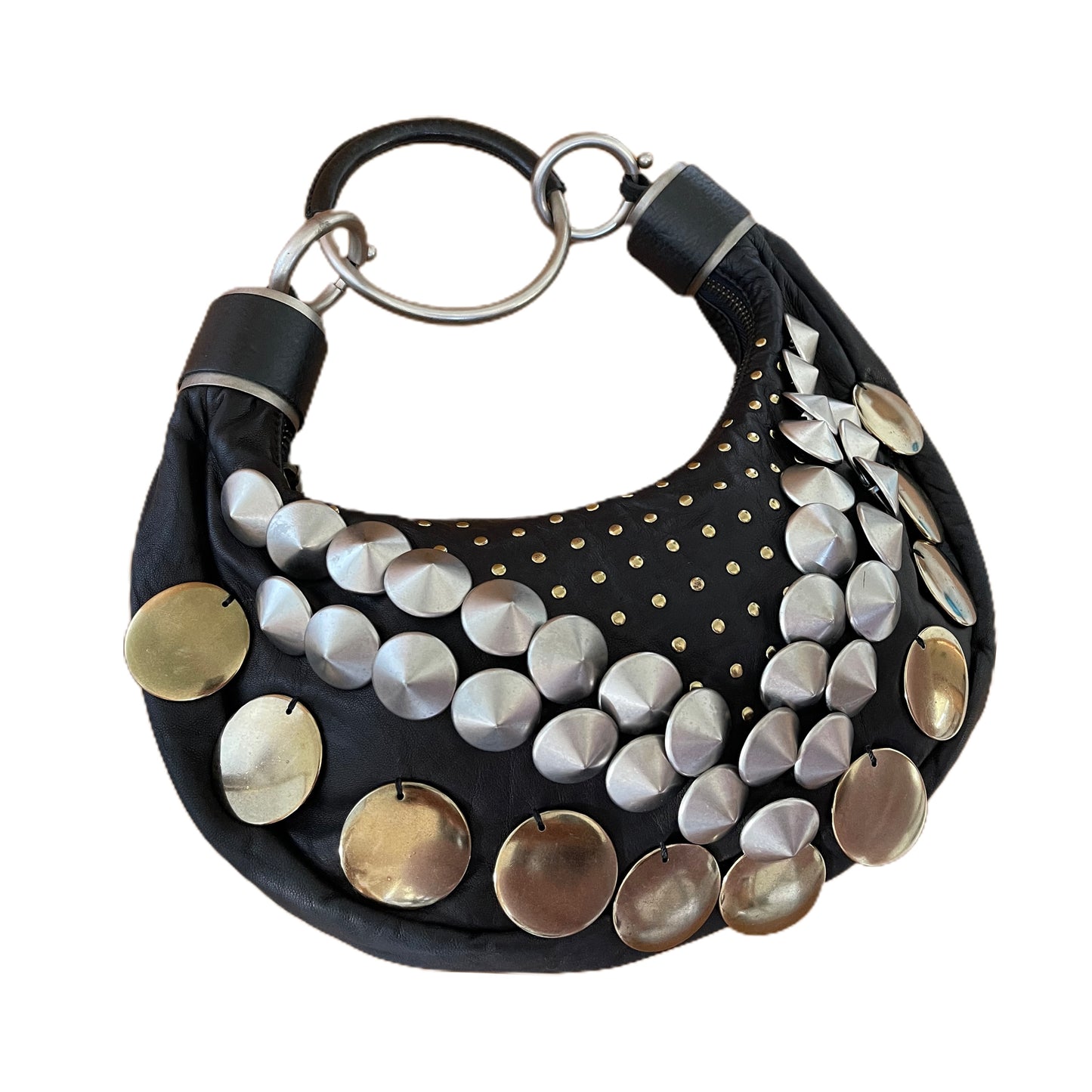 Chloe Metal Embellished Bracelet Bag